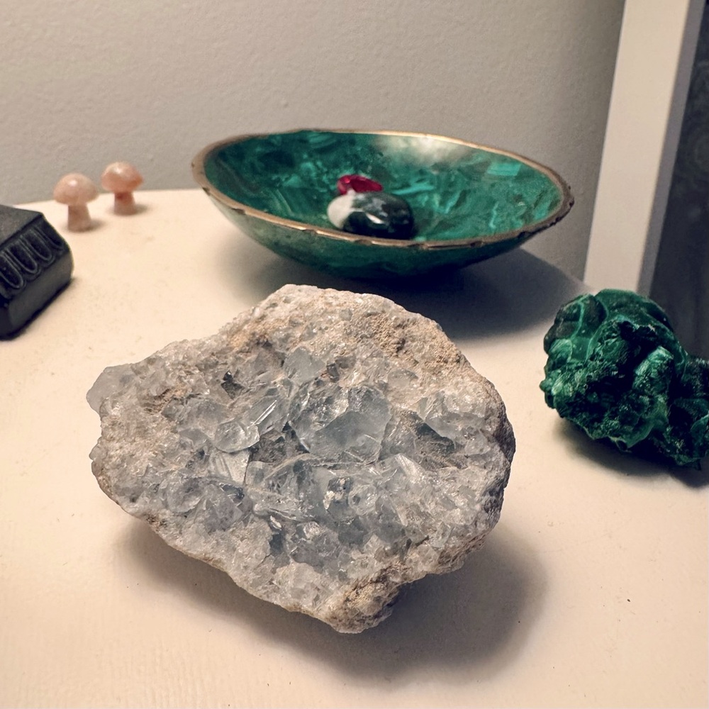 Large Celestite Crystal Geode